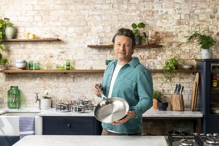 Actual product image Tefal Jamie Oliver Cook Smart (28 cm, Frying pan, Stainless steel)
