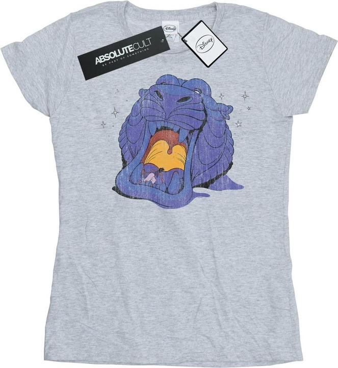 Actual product image Disney Womens/Ladies Aladdin Cave Of Wonders Distressed Cotton T-Shirt (M)