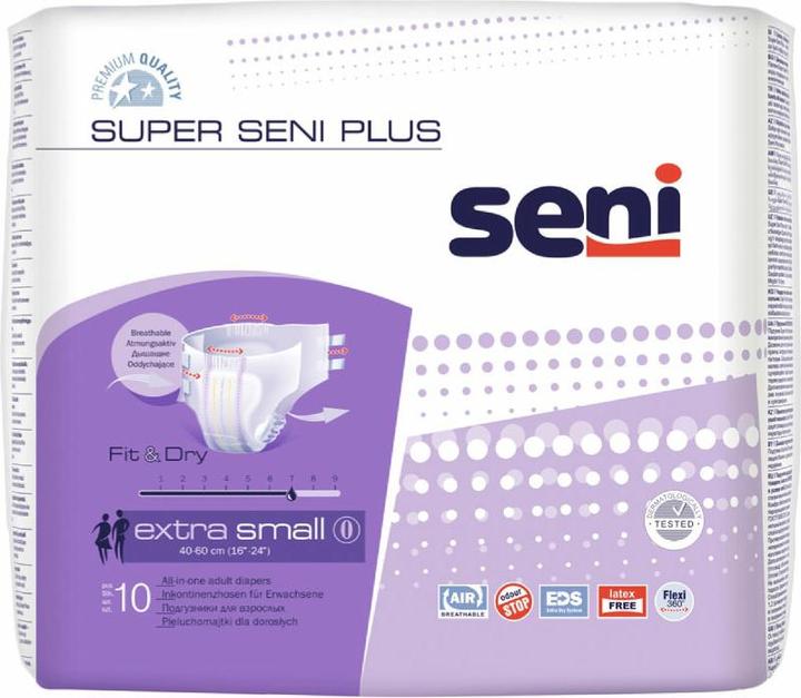 Actual product image Seni Plus diaper pants breathable hip circumference 40-60cm 7 drops (10 x, Mini)
