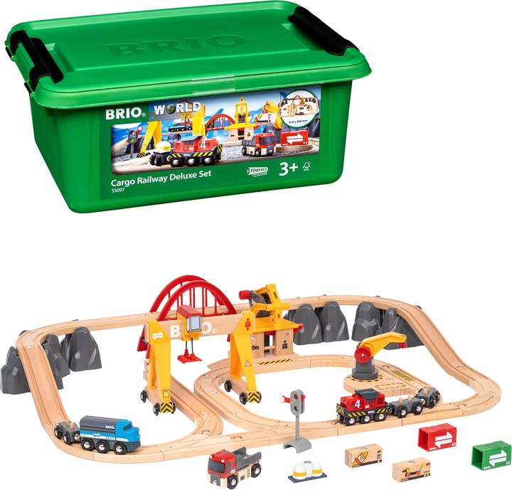 Actual product image Brio set with railway tracks Railway Deluxe, 33097