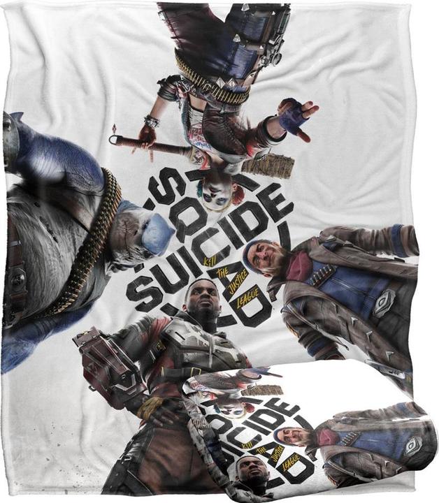 Produktbild Suicide Squad Decke Kill The Justice League Gruppenfoto (152 x 127 cm)