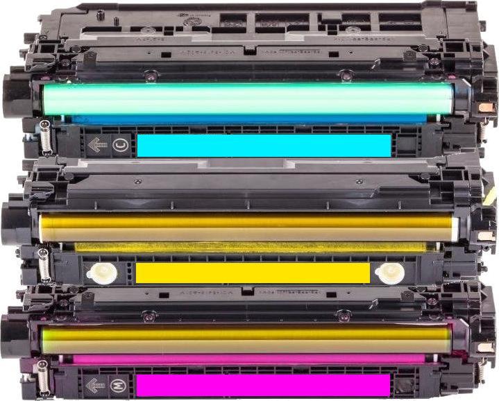 Image du produit Hermex Toner compatible pour HP Color LaserJet Enterprise M553n (M, C, Y)