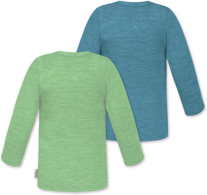 Actual product image Normani 2-pack baby merino longsleeve "Taupo" - 9473 (86)