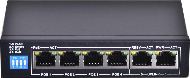 Produktbild Extralink EX.14831 network switch Unmanaged L2 Fast Ethernet (10/100) Power over Ethernet (PoE) (6 Ports)