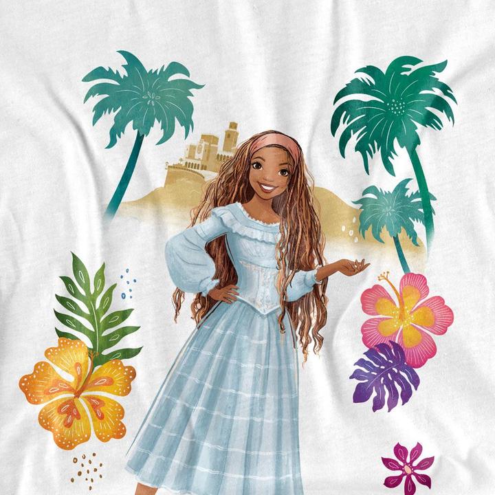 Actual product image The Little Mermaid Unisex Adult Island Girl Ariel T-Shirt (L)