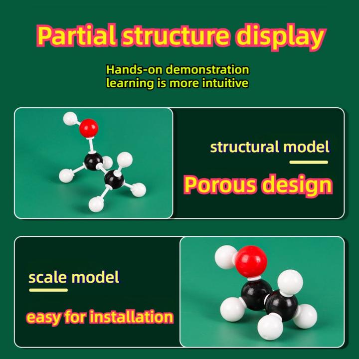 Immagine prodotto Activity Board Kit di modelli per le strutture molecolari chimiche: modello a sfera e ad asta per l'insegnamento e