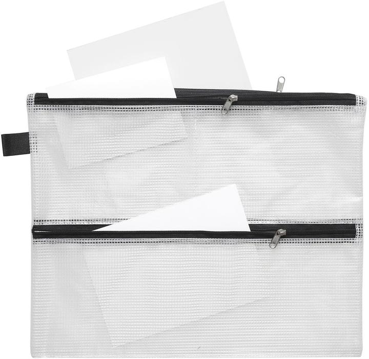 Foldersys Reissverschlussbeutel A4 transparent/schwarz 0,15 mm (A4, 1 x)