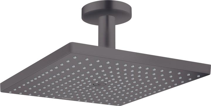 Produktbild hansgrohe Raindance E 300 Air 1jet Kopfbrause mit Deckenanschluss : Farbe - Brushed Black Chrome (1 Strahlarten, 19 l/min)