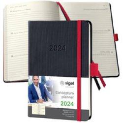 Immagine prodotto Sigel Calendario settimanale 2025 C2567 1W/2S d.grey 15,1x10,8cm (108 x 151 mm, Tedesco)