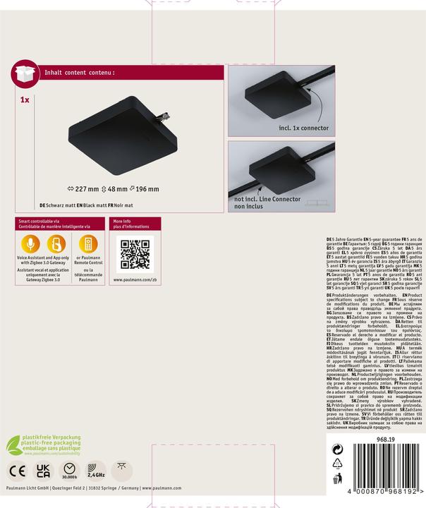 Actual product image Paulmann URail Feed Zigbee