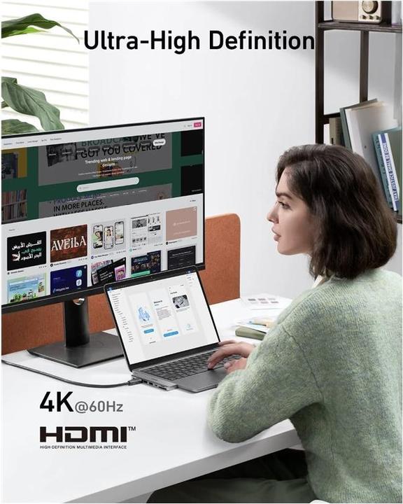 Actual product image Anker 547 USB-C Hub (7-in-2, for MacBook (USB-C, 7 Ports)