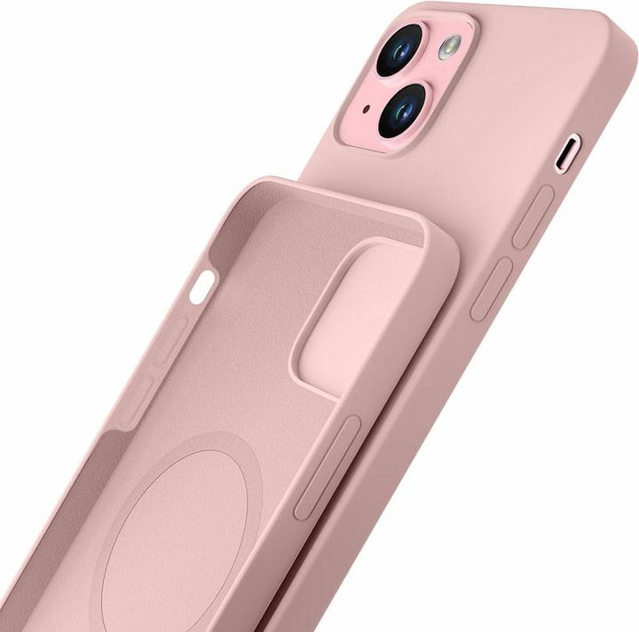Produktbild 3MK Hardy Silikon MagCase Hülle für iPhone 15 Plus – Rosa (Apple iPhone 15 Plus)