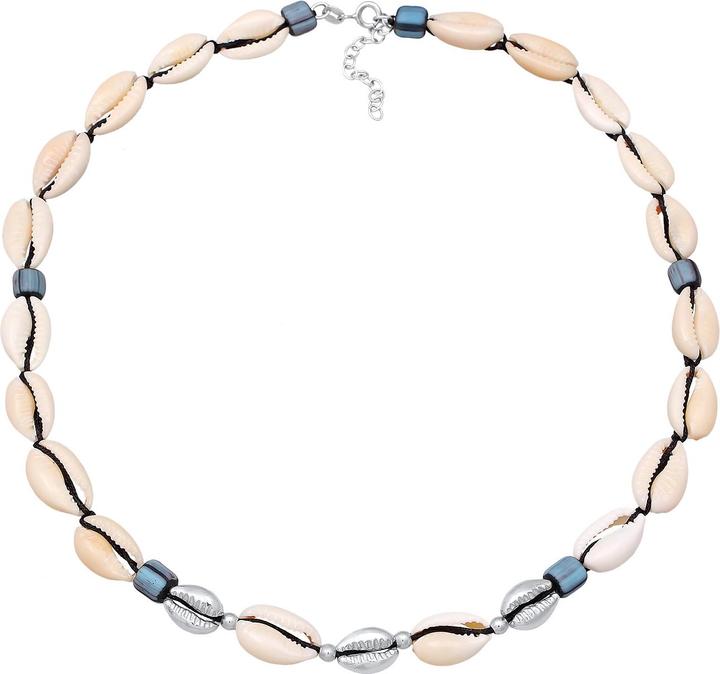 Produktbild Elli Choker, Muschel (Glas, 925er Sterling Silber, Nylon, Muschel, No stone, 36 cm)