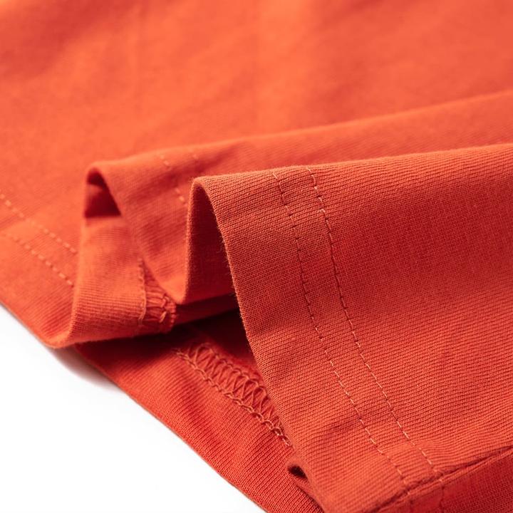 Image du produit VidaXL T-shirt manches longues enfant Orange 116,Matière : 100 (116)