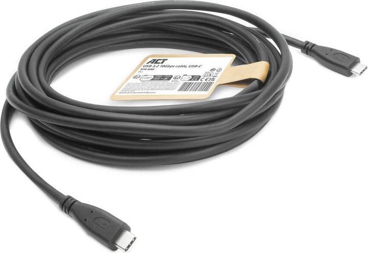 Image du produit USB 3.0 10Gbps 60W USB Type-C« Cable, 5 meters (5 m, USB 3.2 Gen 2)