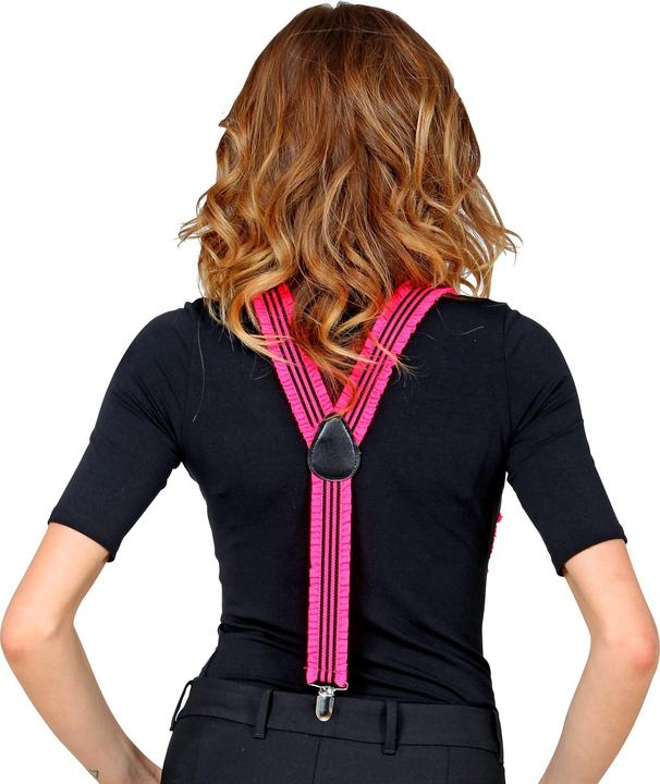 Produktbild Widmann Neon Pinke Hosenträger Mit Rüschen