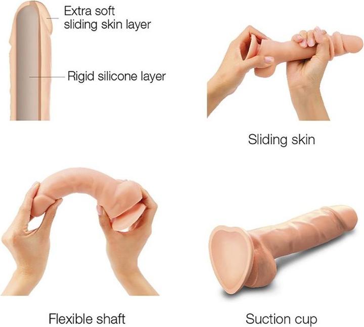 Produktbild Strap-on-me Sliding Skin Realistic Dildo Flesh S