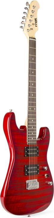 Produktbild Max E-Gitarre GigKit Quilted Style Rot (E-Gitarre, Holz)