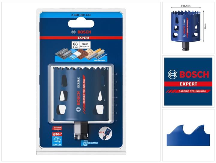 Produktbild Bosch Professional Zubehör EXPERT Tough Material Lochsäge, 68 x 60 mm (68 mm)