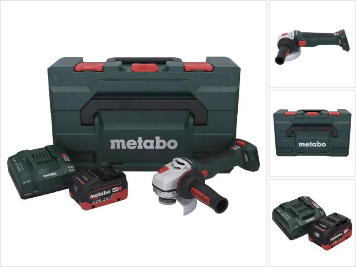 Productafbeelding Metabo WB 18 LT BL 11-125 Quick accu haakse slijper 18 V 125 mm Borstelloos + 1x oplaadbare accu 5,5 Ah + (125 mm)