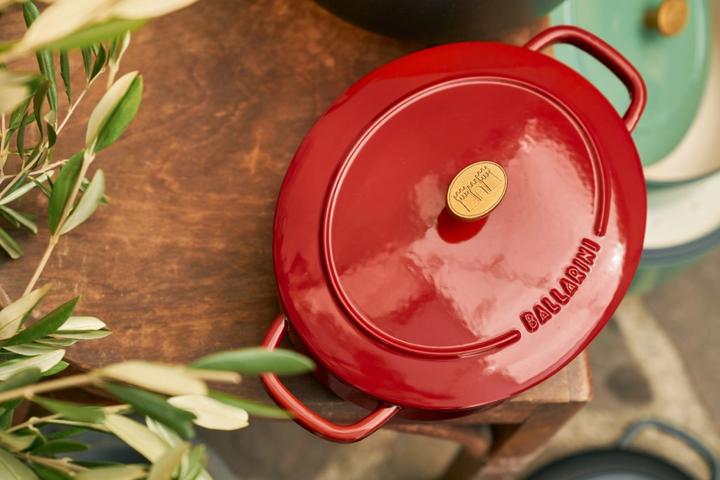 Immagine prodotto Ballarini Cocotte Bellamonte 31 cm, ovale, rossa (31 cm, Pirofila + casseruola, Ghisa)