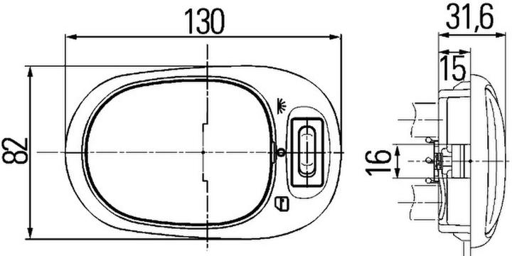 Produktbild Hella Innenraumlicht Innenraum Halogen für MASSEY FERGUSON JOHN DEERE
