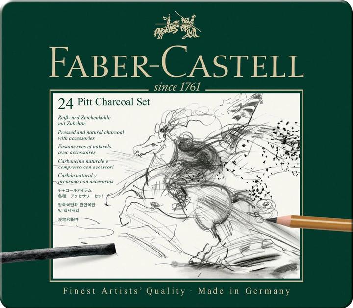 Image du produit Faber-Castell Ensemble de charbon PITT (24 x)