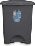 Image du produit Arte Regal poubelle à pédale en plastique 30l anthracite (30 l)