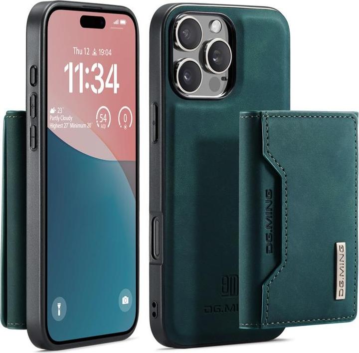 Actual product image Dg.Ming iPhone 11 - Etui, Leder-Optik, Kartenfach & Magnetverschluss, Grün (Apple iPhone 11)