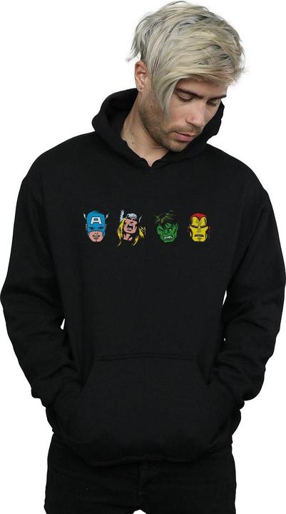 Produktbild Avengers Comic Heads Kapuzenpullover (XXL)