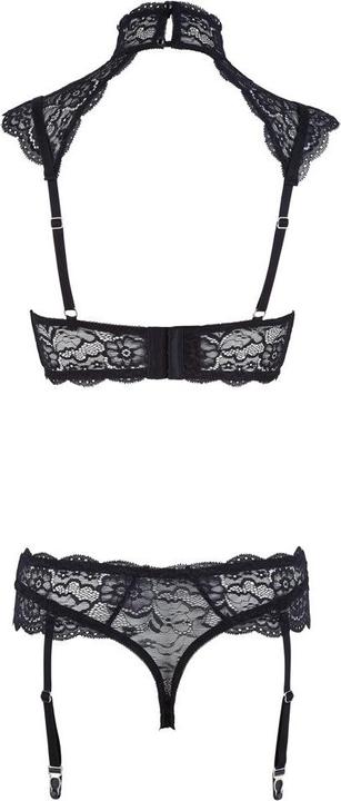 Image du produit Cottelli Collection Ensemble jarretelles avec dentelle florale (75 B)