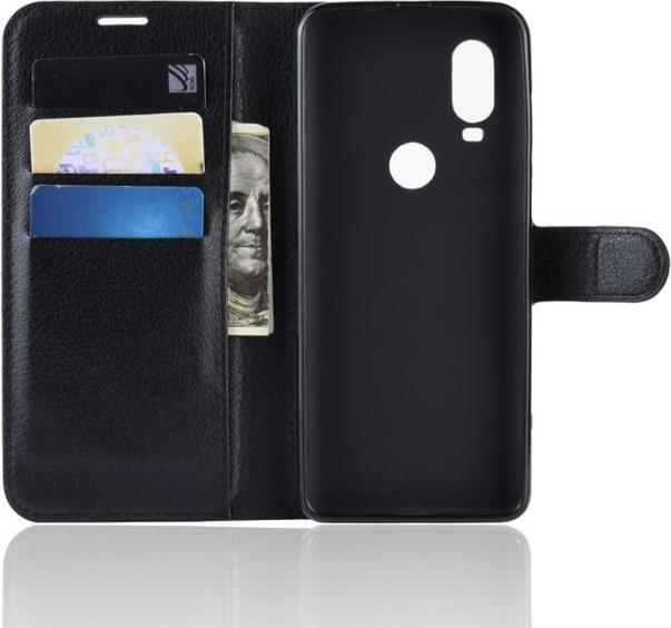 Produktbild MU Classic Litchi Leder Bookcover Series (Motorola One Vision)