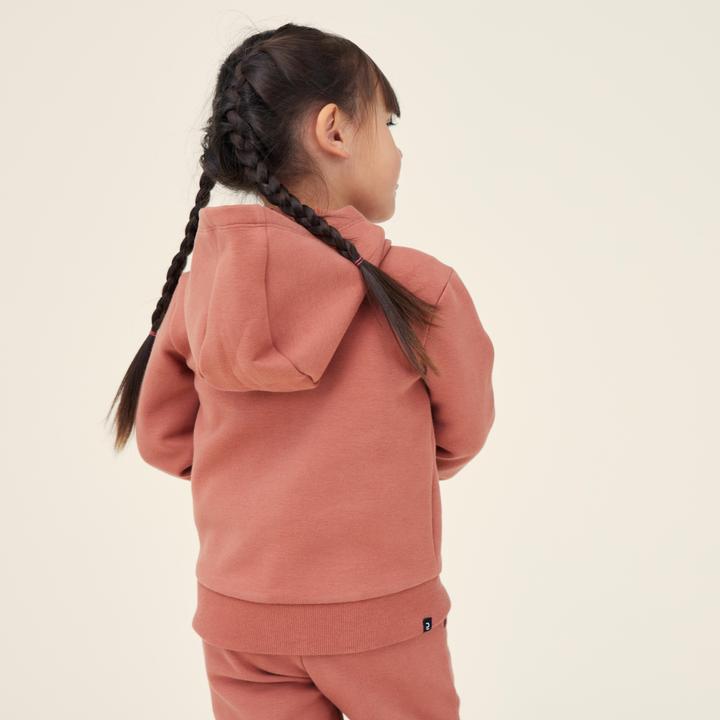 Actual product image Domyos Hooded jacket for babies/toddlers - terracotta (86, 85 C)