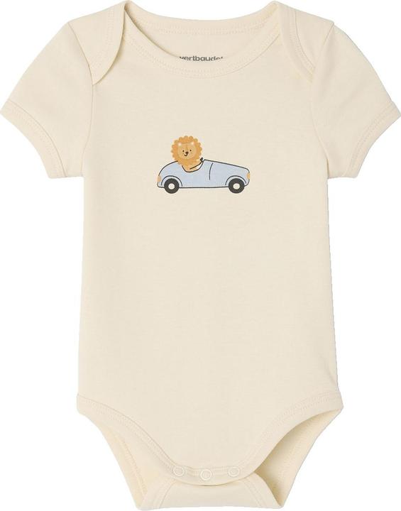 Image du produit Vertbaudet Bio-Kollektion: 5er-Pack Baby Kurzarm-Bodys in Schlupfform (56)