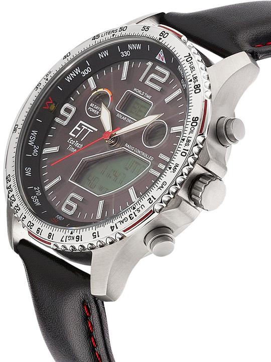 Produktbild ETT EGT-11573-21L Herrenuhr Solar Titan Funkuhr 43mm 10ATM (Funkuhr, Chronograph, 43 mm)