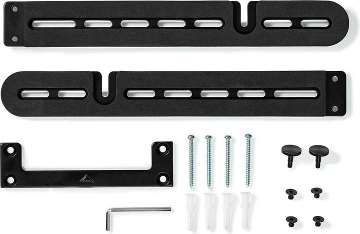 Actual product image Nedis Soundbar mount | Compatible with: Sonos® Arc™ | Wall | 10 kg | Fixed | ABS / Steel | Black (1 pcs., Wall installation)