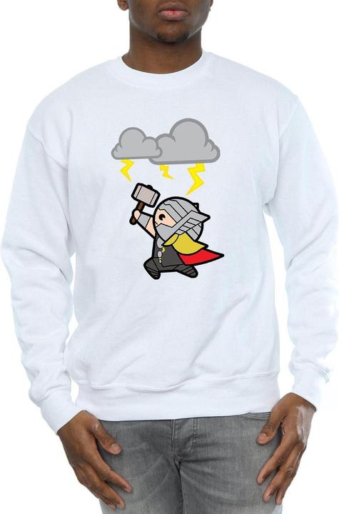 Actual product image Mens Kawaii Thor God Of Thunder Sweatshirt (3XL)