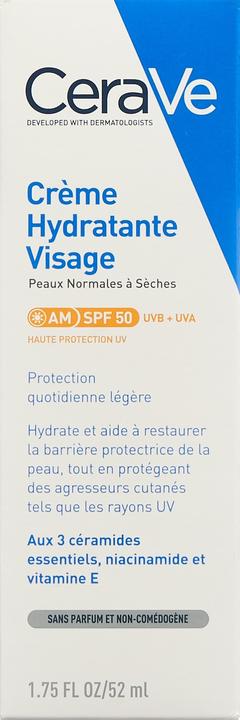 Nährwerte und Zutaten CeraVe Moisturizing Facial Lotion (52 ml, 24h Creme, SPF 50)