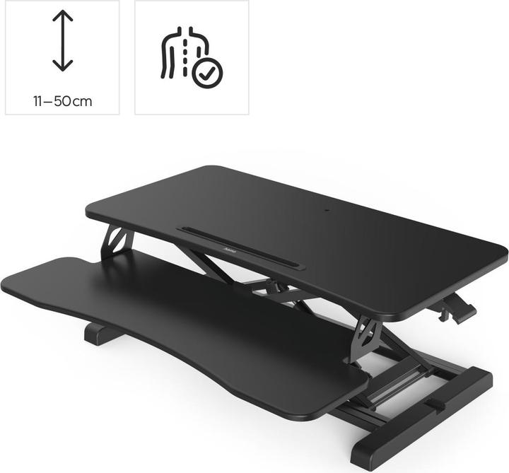 Actual product image Hama Höhenverstellbarer Schreibtischaufsatz