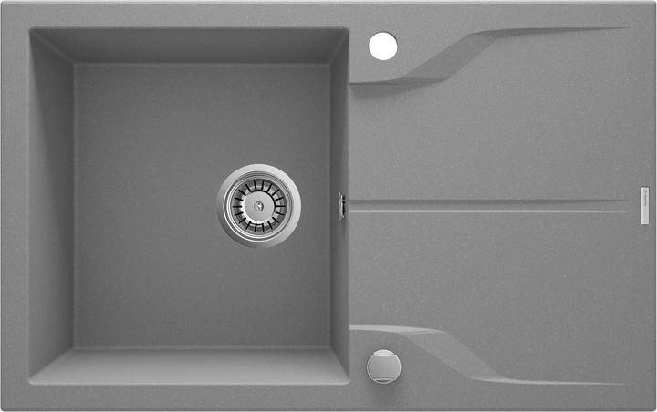Image du produit No Name Évier en granit à 1 cuve avec égouttoir - monté à fleur du plan de travail