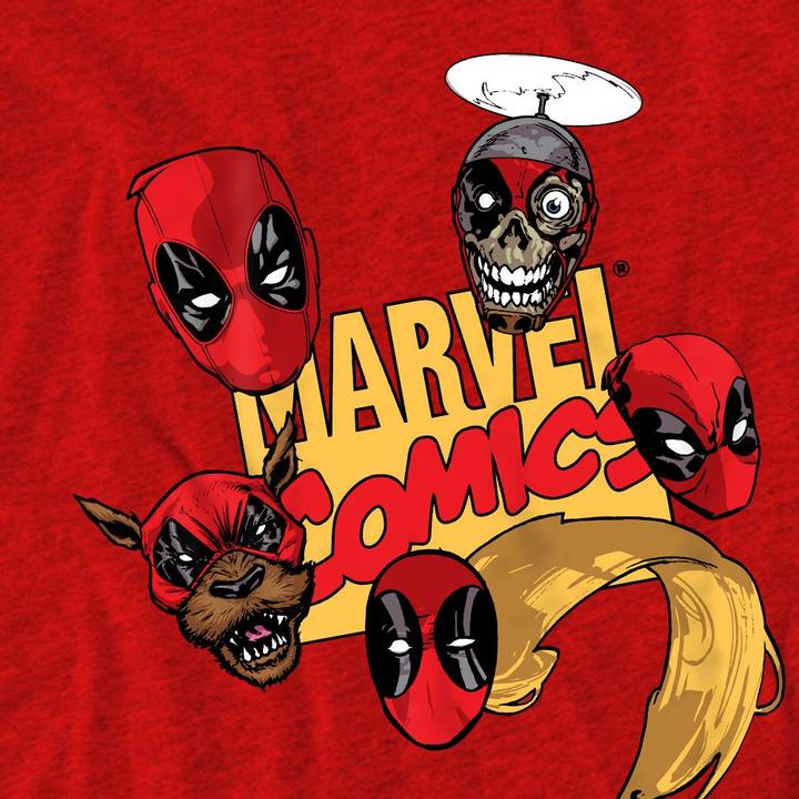 Immagine prodotto Deadpool Maglietta Teste di Personaggi Adulto Unisex (XXL)