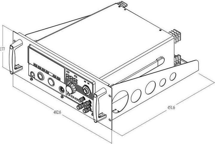 Produktbild GW Instek GRA-417 GRA-417 Rahmen Montageset GRA-417 Rahmen Montageset 1St.