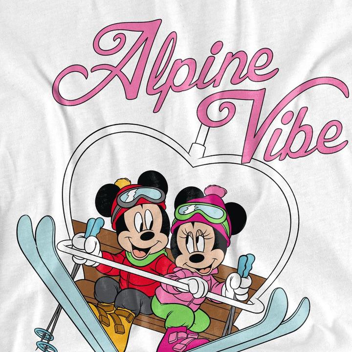 Actual product image Disney Unisex Adult Alpine Vibes Mickey Mouse T-Shirt (S)