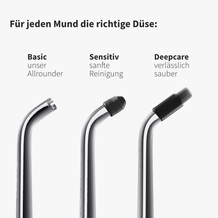 Produktbild Zahnheld Ersatzdüse Deep Care 9x Weiss (Mundduschenaufsätze)