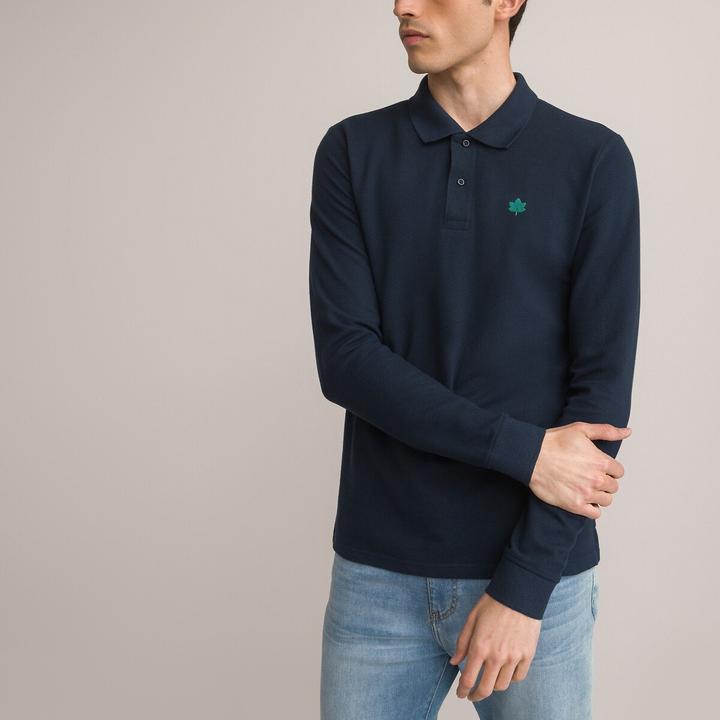 Produktbild La Redoute Collections Langärmeliges Poloshirt (M)