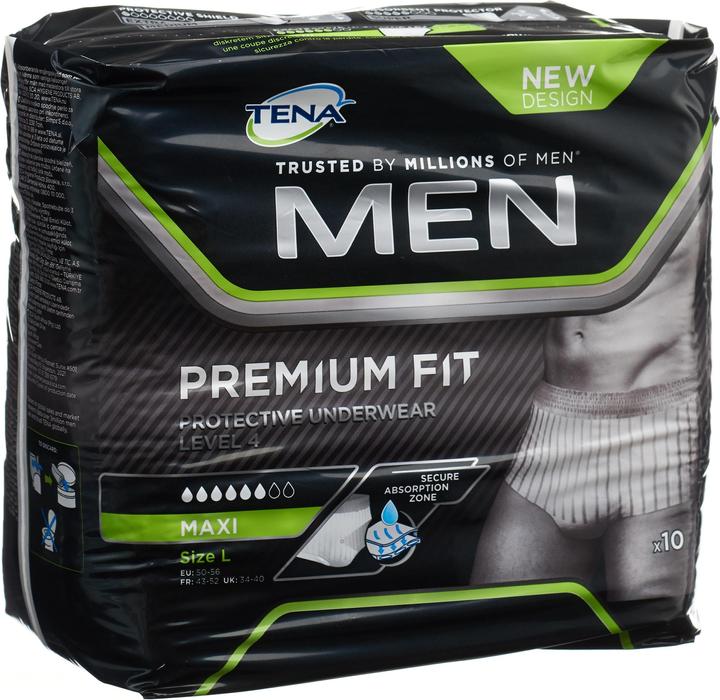 Immagine prodotto Tena Men Premium Fit Underwear Level 4 (10 x, Grande)