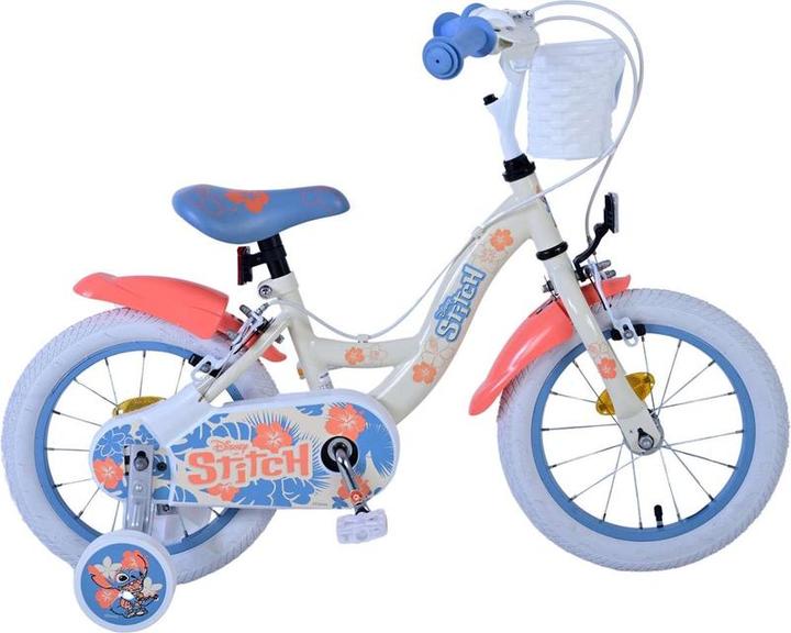 Produktbild Stitch Disney Children's Bicycle - Mädchen - 14 Zoll - Cresh Coral Blue - Zwei Handbremsen (31451 -