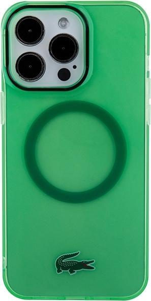 Image du produit Lacoste LCHMP15XULON iPhone 15 Pro Max 6.7" zielony/green étui rigide transparent MagSafe (Apple iPhone 15 Pro Max)
