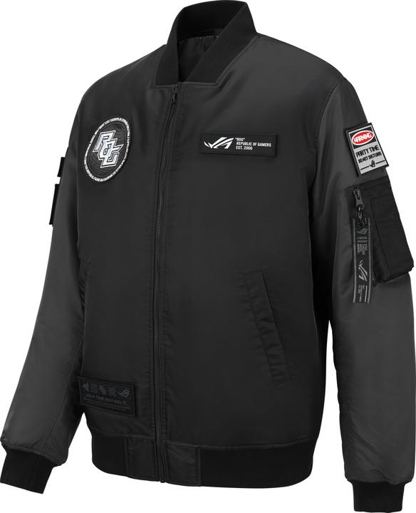Image du produit ASUS ROG Cosmic Bomber, Bomber, Homme, Adulte, M, SML, Black, Grey (M)