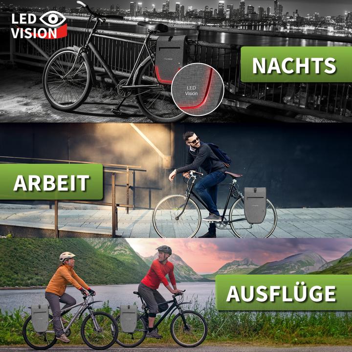 Image du produit Eloneo Sacoche de vélo pour ordinateur portable (28 l, Sacoches)